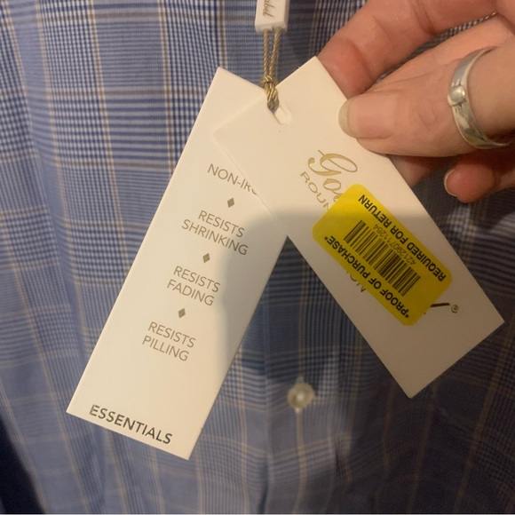 Men’s Roundtree & Yorke Gold Label Button Up Shirt NWT - Picture 4 of 8